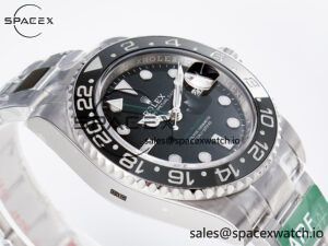 GMT-Master II 126710 GRNR Black/Gray Ceramic 904L Steel ARF 1:1 Best Edition on Oyster Strap SH3285 - Image 6