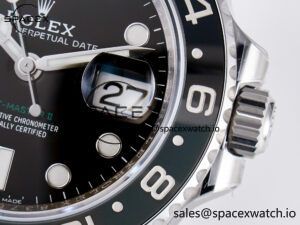 GMT-Master II 126710 GRNR Black/Gray Ceramic 904L Steel ARF 1:1 Best Edition on Oyster Strap SH3285 - Image 10