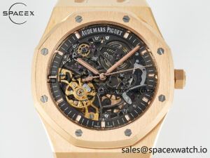 Royal Oak 41mm Skeleton 15407 RG ZF 1:1 Best Edition Skeleton Dial on RG Bracelet A3132 - Image 2