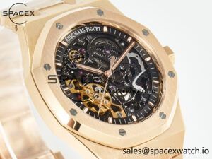 Royal Oak 41mm Skeleton 15407 RG ZF 1:1 Best Edition Skeleton Dial on RG Bracelet A3132 - Image 3