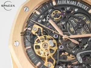 Royal Oak 41mm Skeleton 15407 RG ZF 1:1 Best Edition Skeleton Dial on RG Bracelet A3132 - Image 10