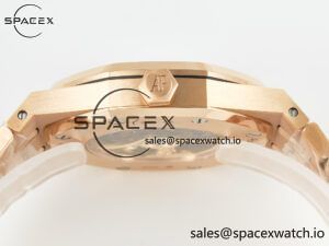 Royal Oak 41mm Skeleton 15407 RG ZF 1:1 Best Edition Skeleton Dial on RG Bracelet A3132 - Image 13