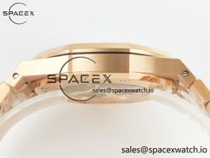 Royal Oak 41mm Skeleton 15407 RG ZF 1:1 Best Edition Skeleton Dial on RG Bracelet A3132 - Image 12