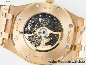 Royal Oak 41mm Skeleton 15407 RG ZF 1:1 Best Edition Skeleton Dial on RG Bracelet A3132 - Image 16