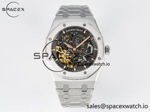 Royal Oak 41mm Skeleton 15407 SS ZF 1:1 Best Edition Skeleton Dial on SS Bracelet A3132