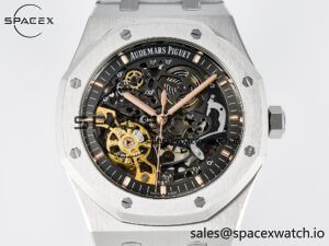 Royal Oak 41mm Skeleton 15407 SS ZF 1:1 Best Edition Skeleton Dial on SS Bracelet A3132 - Image 2