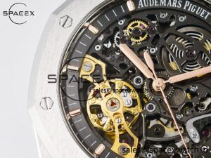 Royal Oak 41mm Skeleton 15407 SS ZF 1:1 Best Edition Skeleton Dial on SS Bracelet A3132 - Image 10
