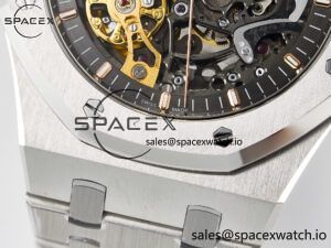 Royal Oak 41mm Skeleton 15407 SS ZF 1:1 Best Edition Skeleton Dial on SS Bracelet A3132 - Image 11