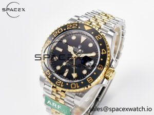 GMT-Master II 126713 GRNR ARF 1:1 Best Edition on Black Dial SS/YG Bracelet Super Clone VR3285 CHS (Gain Weight) - Image 4