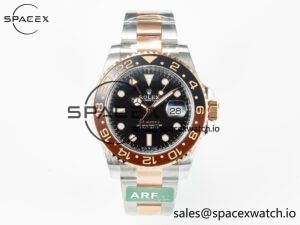 GMT-Master II 126711 CHNR ARF 1:1 Best Edition on Black Dial SS/RG Bracelet Super Clone VR3285 CHS (Gain Weight)