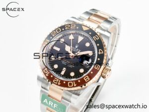 GMT-Master II 126711 CHNR ARF 1:1 Best Edition on Black Dial SS/RG Bracelet Super Clone VR3285 CHS (Gain Weight) - Image 4