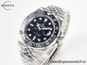 GMT-Master II 126710 GRNR Black/Gray Ceramic 904L Steel Clean 1:1 Best Edition on Jubilee Strap DD3285 - Image 4