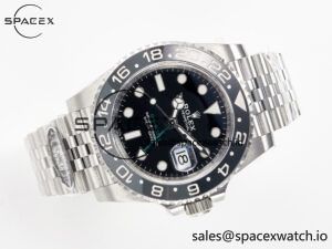 GMT-Master II 126710 GRNR Black/Gray Ceramic 904L Steel Clean 1:1 Best Edition on Jubilee Strap DD3285 - Image 8