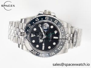 GMT-Master II 126710 GRNR Black/Gray Ceramic 904L Steel Clean 1:1 Best Edition on Jubilee Strap DD3285 - Image 7