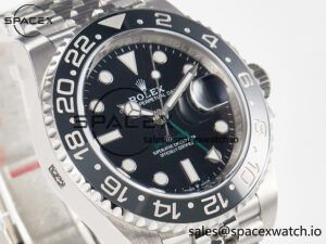 GMT-Master II 126710 GRNR Black/Gray Ceramic 904L Steel Clean 1:1 Best Edition on Jubilee Strap DD3285 - Image 3