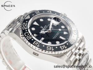 GMT-Master II 126710 GRNR Black/Gray Ceramic 904L Steel Clean 1:1 Best Edition on Jubilee Strap DD3285 - Image 6