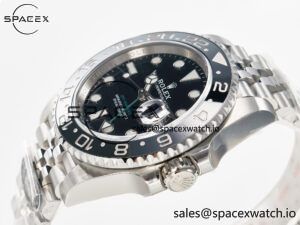 GMT-Master II 126710 GRNR Black/Gray Ceramic 904L Steel Clean 1:1 Best Edition on Jubilee Strap DD3285 - Image 5