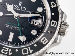 GMT-Master II 126710 GRNR Black/Gray Ceramic 904L Steel Clean 1:1 Best Edition on Jubilee Strap DD3285 - Image 10