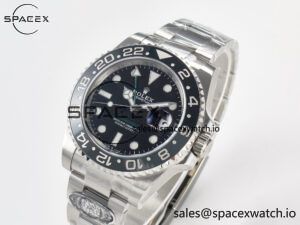 GMT-Master II 126710 GRNR Black/Gray Ceramic 904L Steel Clean 1:1 Best Edition on Oyster Strap DD3285 - Image 4