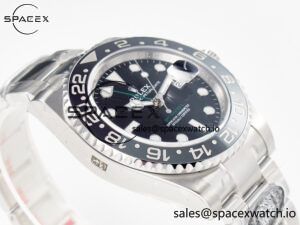 GMT-Master II 126710 GRNR Black/Gray Ceramic 904L Steel Clean 1:1 Best Edition on Oyster Strap DD3285 - Image 6