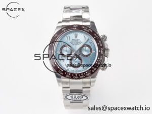Daytona 116506 Clean 1:1 Best Edition Ice Blue Dial Arabic Markers on SS Bracelet SA4130 V2