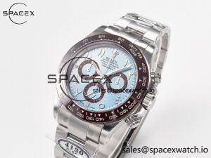 Daytona 116506 Clean 1:1 Best Edition Ice Blue Dial Arabic Markers on SS Bracelet SA4130 V2 - Image 4