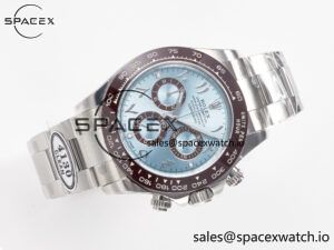 Daytona 116506 Clean 1:1 Best Edition Ice Blue Dial Arabic Markers on SS Bracelet SA4130 V2 - Image 8