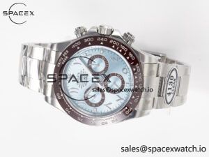 Daytona 116506 Clean 1:1 Best Edition Ice Blue Dial Arabic Markers on SS Bracelet SA4130 V2 - Image 7