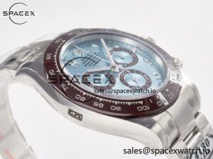 Daytona 116506 Clean 1:1 Best Edition Ice Blue Dial Arabic Markers on SS Bracelet SA4130 V2 - Image 6