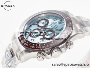 Daytona 116506 Clean 1:1 Best Edition Ice Blue Dial Arabic Markers on SS Bracelet SA4130 V2 - Image 5