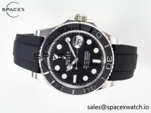 Yacht-Master 42mm 226659 VSF 1:1 Best Edition 3D Black Ceramic Bezel on Black Rubber Strap VS3235 - Image 7