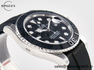 Yacht-Master 42mm 226659 VSF 1:1 Best Edition 3D Black Ceramic Bezel on Black Rubber Strap VS3235 - Image 6