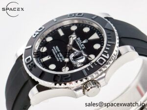 Yacht-Master 42mm 226659 VSF 1:1 Best Edition 3D Black Ceramic Bezel on Black Rubber Strap VS3235 - Image 5