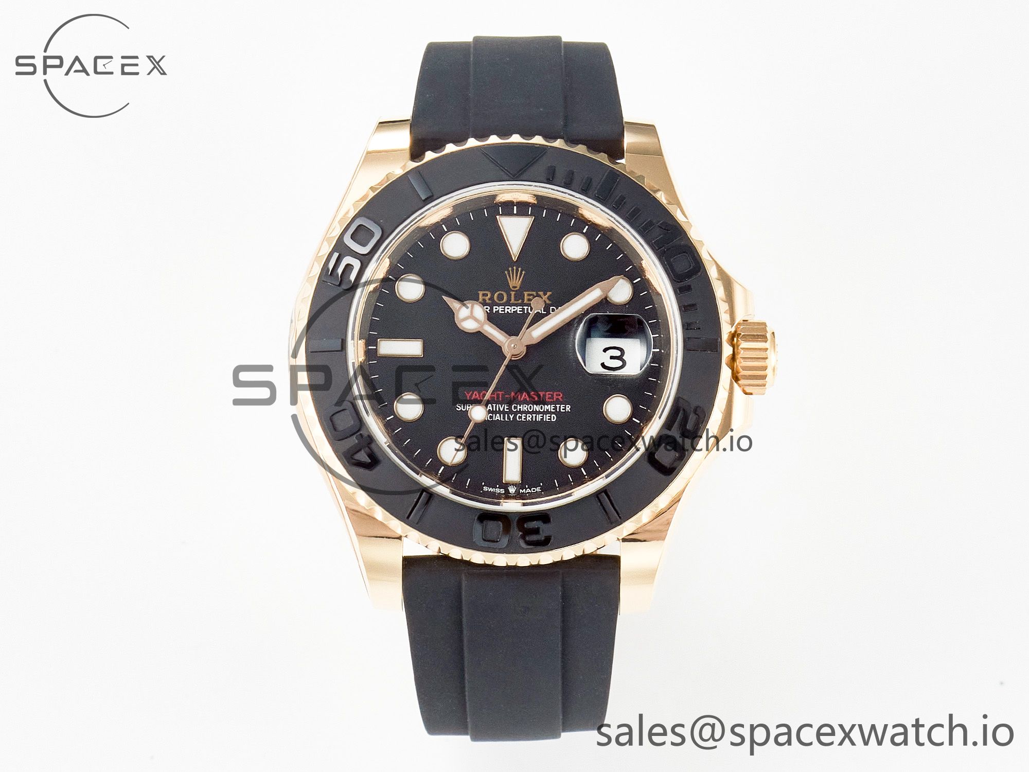 IMG_4905 拷贝 Yacht-Master 126655 ARF RG/Tungsten1:1 Best Edition on Oysterflex Rubber Strap VR3235(Gain Weight ) - Image 1