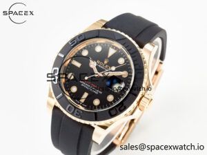 Yacht-Master 126655 ARF RG/Tungsten1:1 Best Edition on Oysterflex Rubber Strap VR3235(Gain Weight ) - Image 4