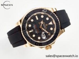 Yacht-Master 126655 ARF RG/Tungsten1:1 Best Edition on Oysterflex Rubber Strap VR3235(Gain Weight ) - Image 8