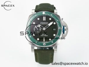 PAM1287 V TTF 1:1 Best Edition Green Dial on Green Nylon Strap P900