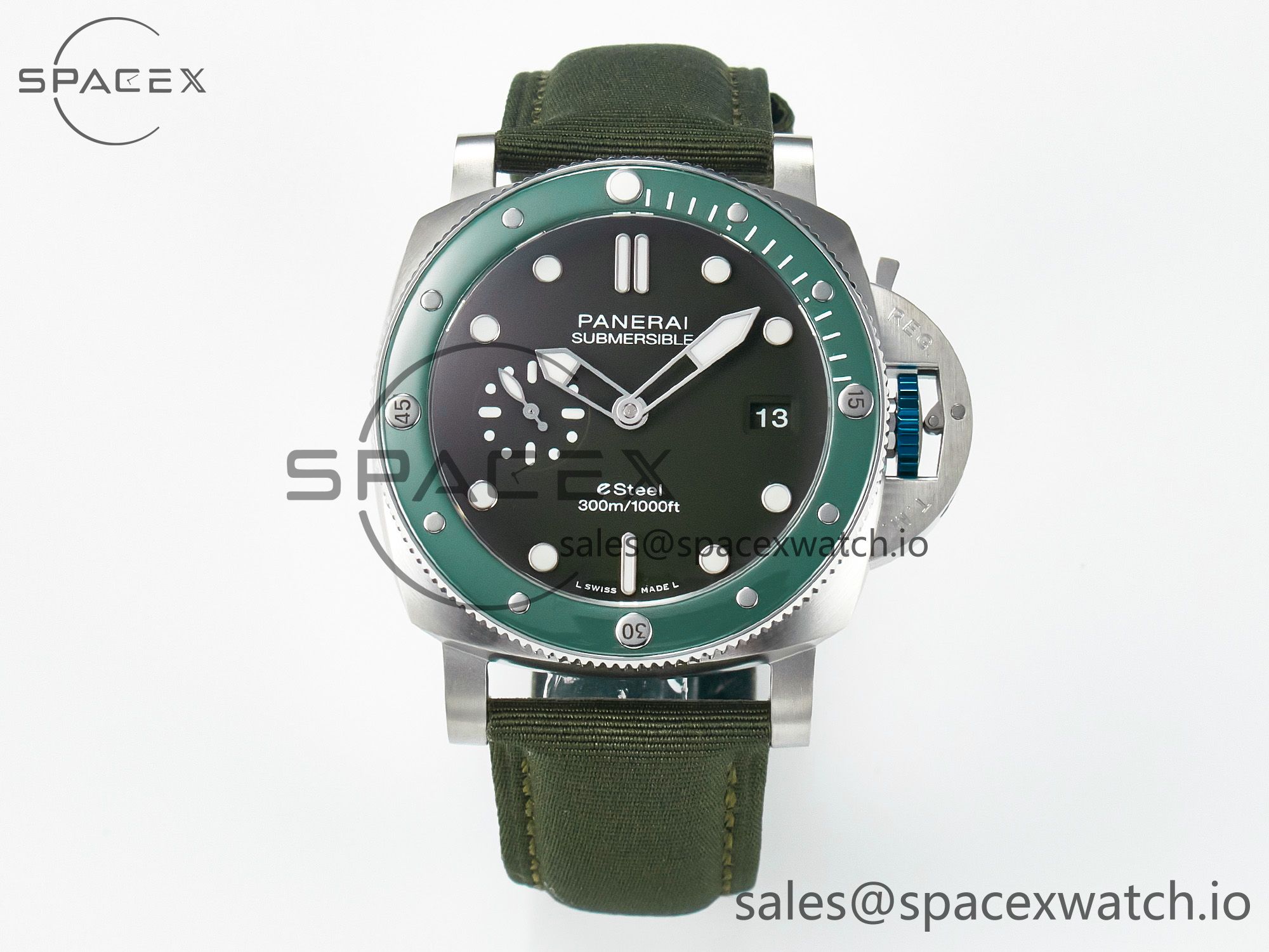 IMG_4985 拷贝 PAM1287 V TTF 1:1 Best Edition Green Dial on Green Nylon Strap P900 - Image 1