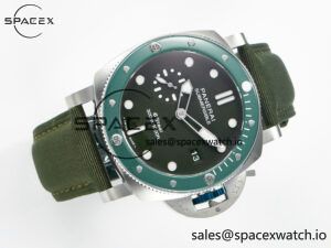 PAM1287 V TTF 1:1 Best Edition Green Dial on Green Nylon Strap P900 - Image 8