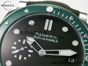 PAM1287 V TTF 1:1 Best Edition Green Dial on Green Nylon Strap P900 - Image 12