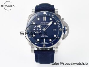 PAM1289 V TTF 1:1 Best Edition Blue Dial on Blue Nylon Strap P900
