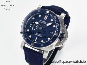PAM1289 V TTF 1:1 Best Edition Blue Dial on Blue Nylon Strap P900 - Image 4