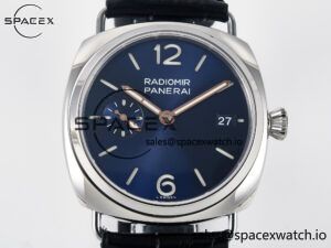 PAM1293 Radiomir 40mm TTF 1:1 Best Edition Blue Dial on Blue Leather Strap P900 - Image 2
