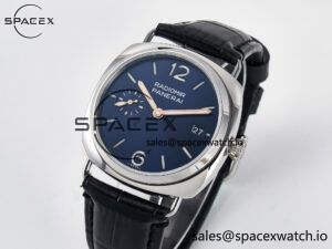 PAM1293 Radiomir 40mm TTF 1:1 Best Edition Blue Dial on Blue Leather Strap P900 - Image 4