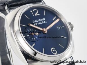 PAM1293 Radiomir 40mm TTF 1:1 Best Edition Blue Dial on Blue Leather Strap P900 - Image 3
