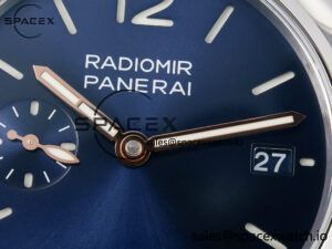 PAM1293 Radiomir 40mm TTF 1:1 Best Edition Blue Dial on Blue Leather Strap P900 - Image 9