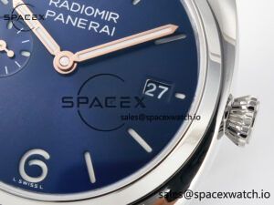 PAM1293 Radiomir 40mm TTF 1:1 Best Edition Blue Dial on Blue Leather Strap P900 - Image 10