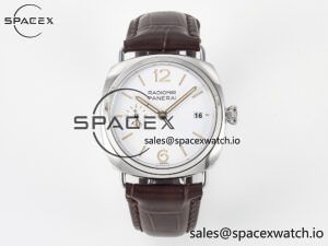 PAM1292 Radiomir 40mm TTF 1:1 Best Edition White Dial on Brown Leather Strap P900