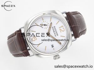 PAM1292 Radiomir 40mm TTF 1:1 Best Edition White Dial on Brown Leather Strap P900 - Image 8