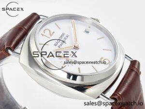PAM1292 Radiomir 40mm TTF 1:1 Best Edition White Dial on Brown Leather Strap P900 - Image 6